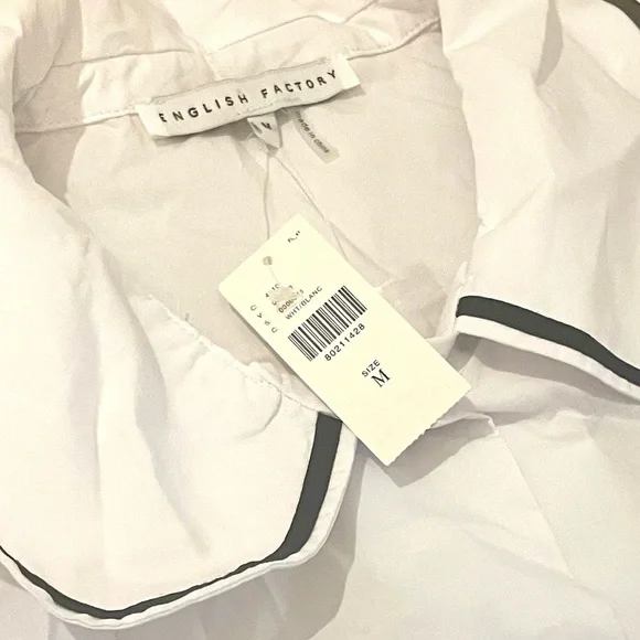 New With Tags* English Factory Collard Blouse by Anthropologie - Picture 10 of 10